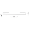 Kinkiet LAMPA ścienna TENDO 8524 Shilo prostokątna OPRAWA LED 12,4W 4000K belka biała