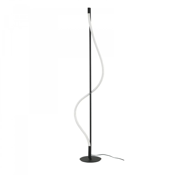 Nowoczesna lampa stojąca wąż led IVY LED 24W 3000K AZ6749 czarna biała