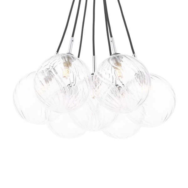 Kulista lampa wisząca Elpis ELP342-22 bańki kule przezroczyste