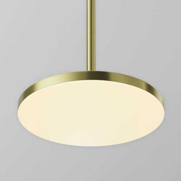 Salonowa lampa wisząca Plato P076PL-L12W3K-BS LED 12W 3000K mosiądz
