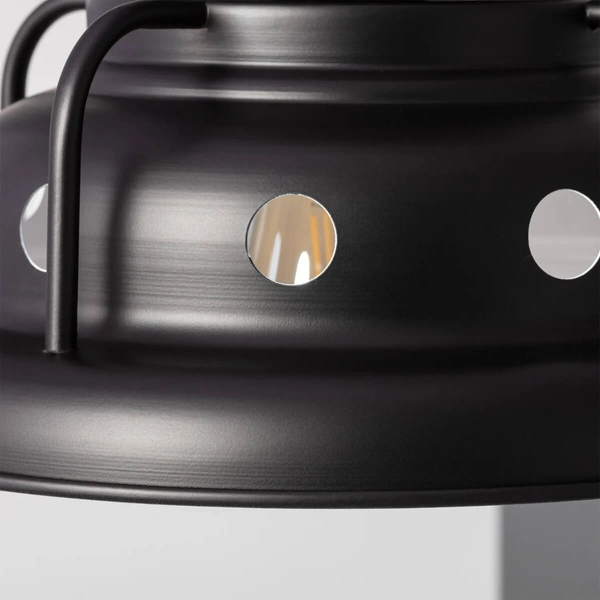 Industrialna lampa wisząca Retro ABR-RRG-E27 Abruzzo metalowa czarny