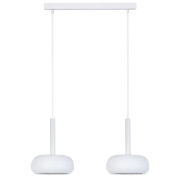 Owalna lampa wisząca Otto 2 41387 kule ceramiczna biały
