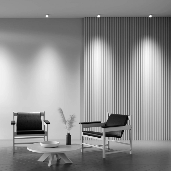 Oczko wpustowe Lipari DL044-01-GU10-W do salonu ukośne białe złote