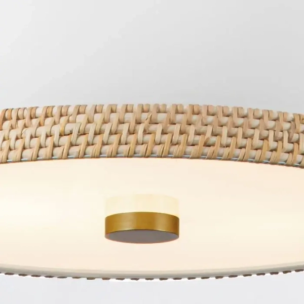 Wisząca lampa nad wyspę Doral QN-DORAL-P-M-WHT kopuła biały mosiądz