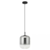 Szklana lampa wisząca 23214 LED 12W 3000K przydymione szkło czarny