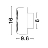 Okrągła lampa ścienna ESPINAR złota LE44733 1xLED 6W 3000K oczko