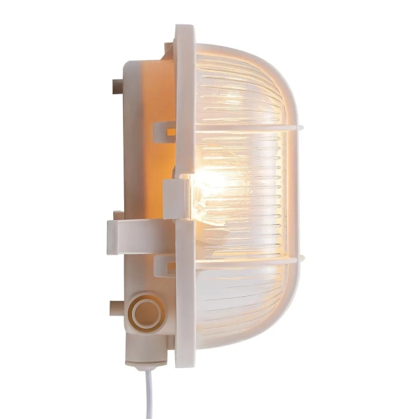 Naścienna lampa na taras Skotlampe 17051001 IP44 biała