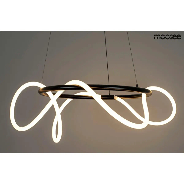 Wisząca oprawa SERPIENTE czarna biała MSE1501100395 1xLED 35W 3000K wąż LED