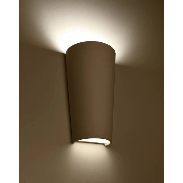 Salonowa lampa ścienna SL.0838 ceramiczny kinkiet biały