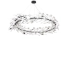 Lampa wisząca Botanika XY080P-80 black liściasta czarna biała