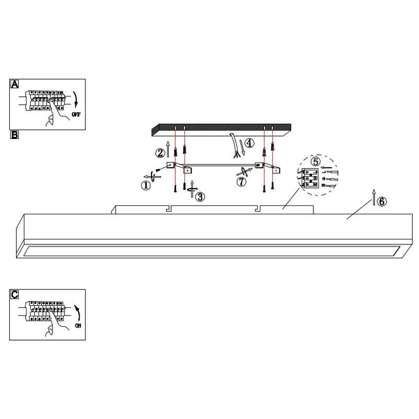 Nowoczesna LAMPA sufitowa DORO 416080WD4 Globo salonowa LED 24W 3000K prostokątny drewno