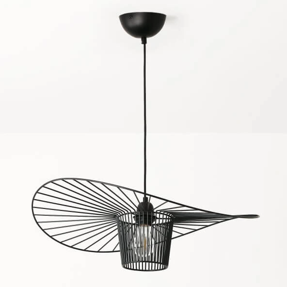 Zawieszana lampa Petti ABR-PETTI-70 Abruzzo falowana druciana czarna