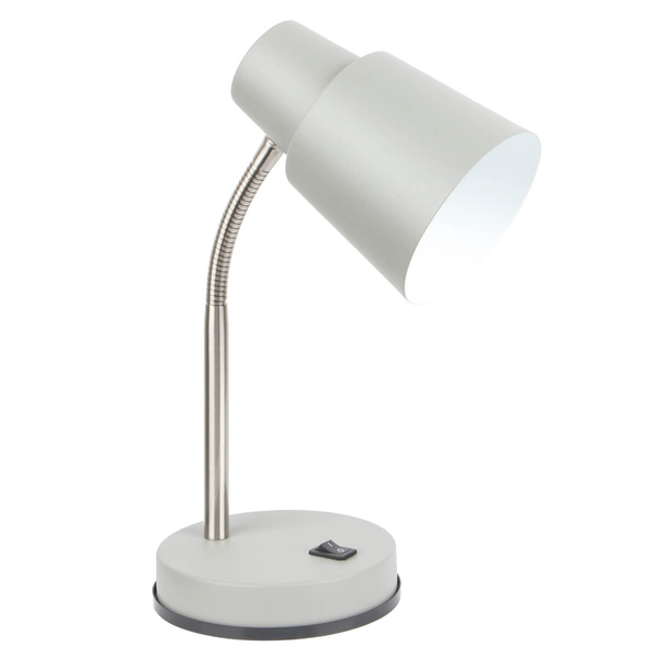 Lampka do czytania na biurko A2031-SGY na peszlu włącznik metal szary