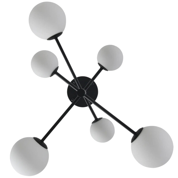 Lampa sufitowa molekułowa Bolti PLC0103-BK Yaskr biała czarna