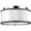 LAMPA sufitowa PAVE FE-PAVE-F-S Elstead FEISS metalowa OPRAWA plafon nikiel polerowany biały