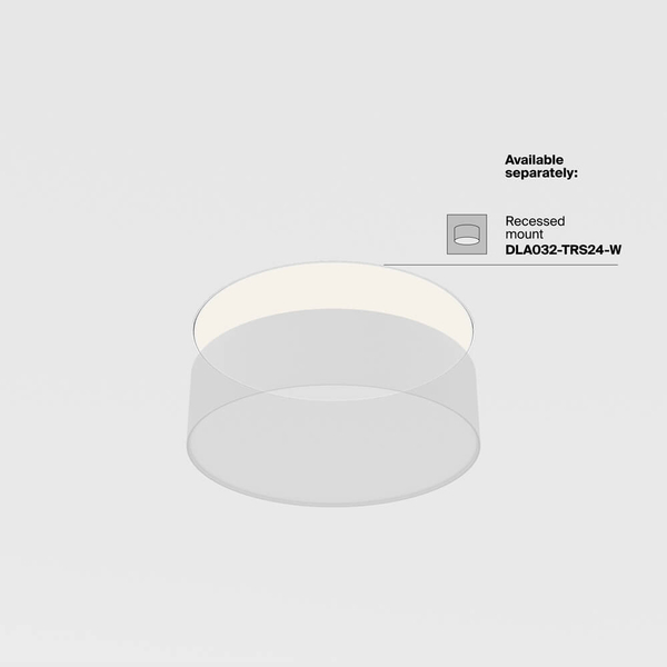 Nasufitowa lampa Zon C032CL-24W3K-RD-B Maytoni LED 24W 3000K okrąg czarna