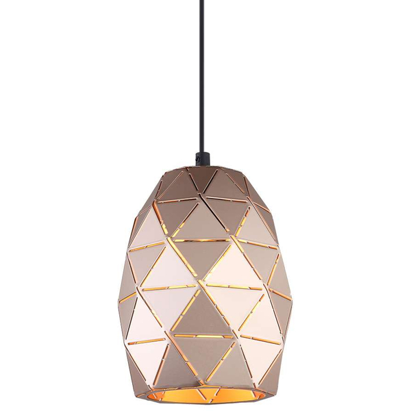 LAMPA wisząca HARLEY MDM-3480/1 GD Italux geometryczna OPRAWA metalowa zwis szampański