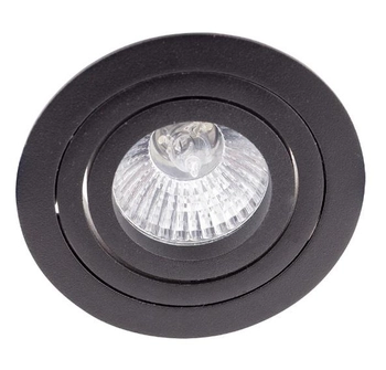 Wpust LAMPA sufitowa SIGNAL H0086 Maxlight regulowana OPRAWA okrągła oczko podtynkowe czarny