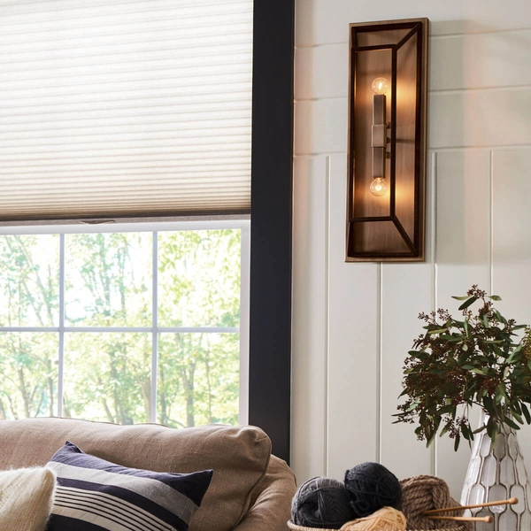 Kinkiet ścienny metalowy Fulton HK-FULTON2 retro brązowy czarny