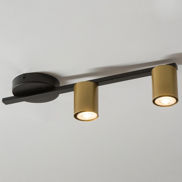 Nowoczesna lampa sufitowa Sky nad łóżko czarna złota