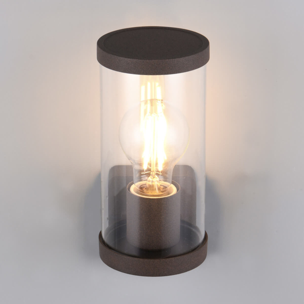 Elewacyjna lampa tuba Bonito R21596124 IP44 brązowy