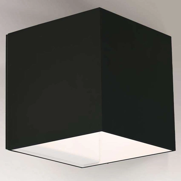Kinkiet LAMPA ścienna KANI 4428 Shilo metalowa OPRAWA kostka cube przyścienna czarna