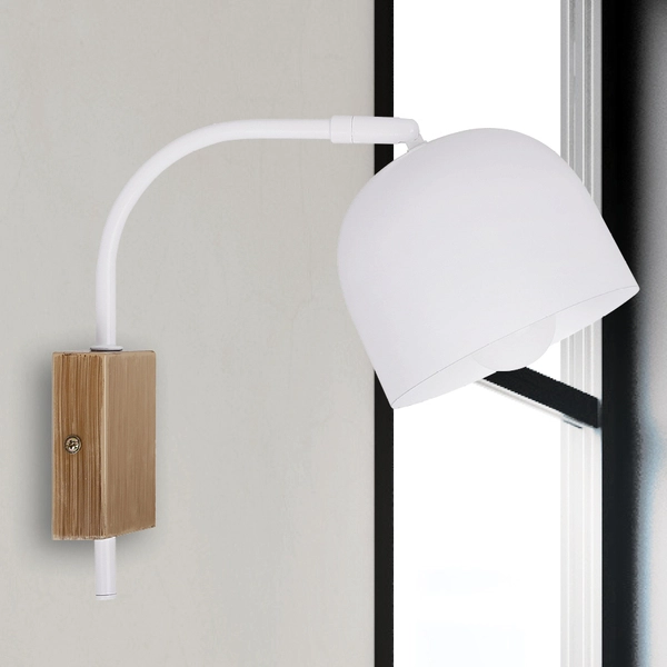 Regulowana lampa ścienna RUPI 21-75482 metalowa loftowy kinkiet biały