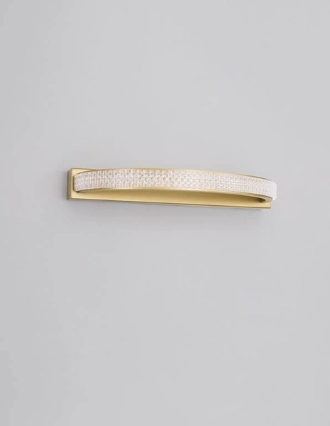 Ścienna lampa glamour Obera do sypialni LED 6,5W złota