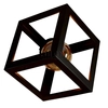 Industrialna LAMPA wisząca SWEDEN 305510 Polux metalowa OPRAWA zwis kostka cube czarna