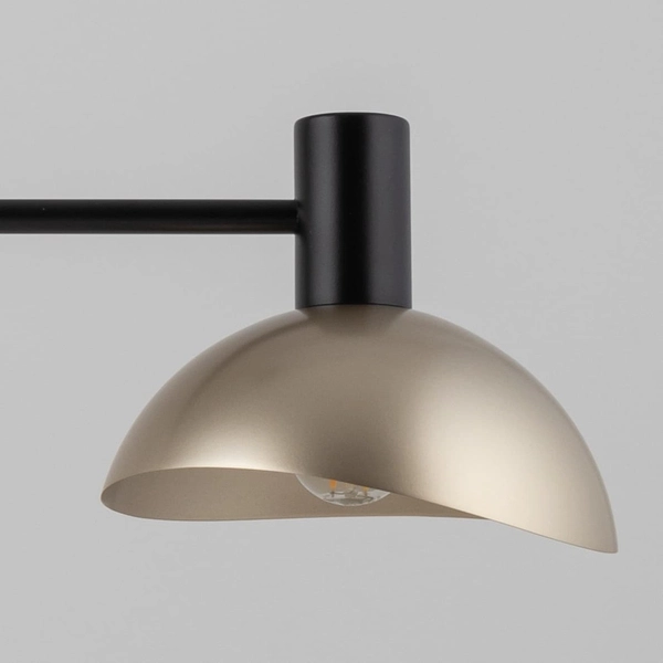 Podwójna lampa wisząca Artis 40566 Sigma z kloszami metalowa czarna złota