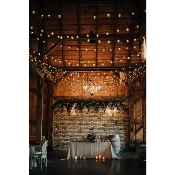 Zewnętrzna dekoracyjna girlanda CGE12-1W-1M LED 1W 2700K IP65 czarny