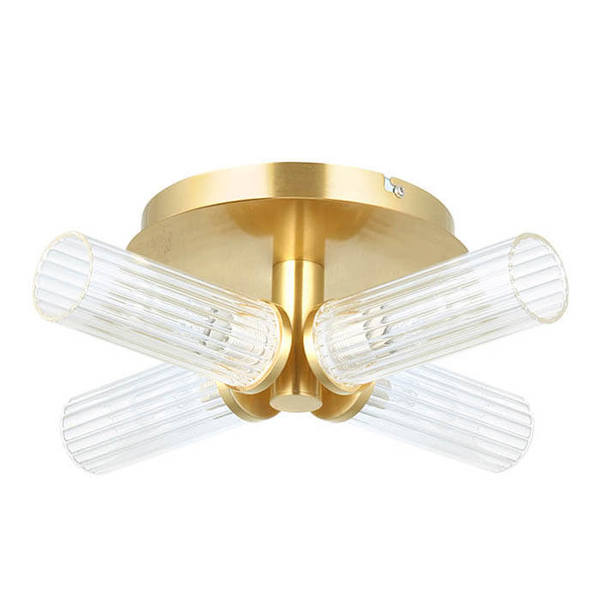 Łazienkowa lampa sufitowa Talo 96160 IP44 tuby mosiądz przezroczysty