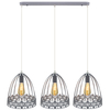 Industrialna LAMPA wisząca Klatka 6802/3 ZWIS - 02 Elem metalowa OPRAWA loftowy ZWIS druciane klatki szare