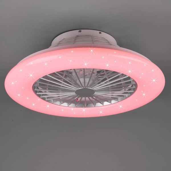 Wentylator sufitowy STRALSUND R62522987 RL Light LED 30W 3000-6500K RGB plafon okrągły srebrny