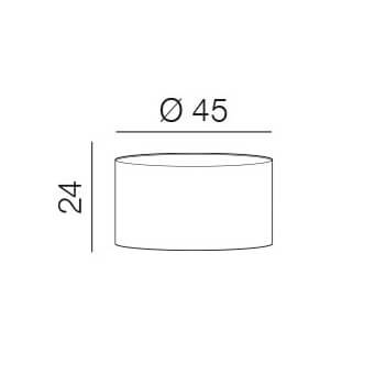 Klasyczny klosz abażurowy do lampy Tf Floor AZ3015 okrąg 45 cm szary