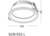 Lampa podtynkowa Sun 293102105 Elkim LED 10W 3000K wpust IP44 biały