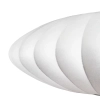 Lampa wisząca SILK FLAT ST-2328-60 z tkaniny kula biały