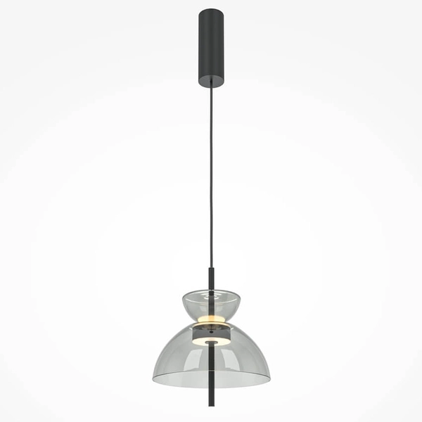 Lampa do sypialni zwis Bangkok MOD185PL-L11B3K2 LED 12W 3000K czarny szary