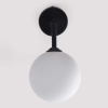 Kinkiet lampa ścienna DORADO LP-002/1W BK Light prestige loftowa oprawa szklana kula czarna biała