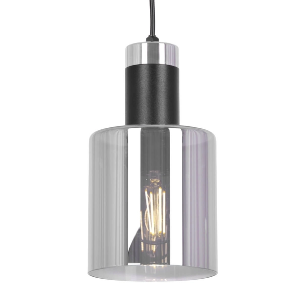 Lampa wisząca na listwie Brus K-5253 Kaja potrójna metalowa czarna