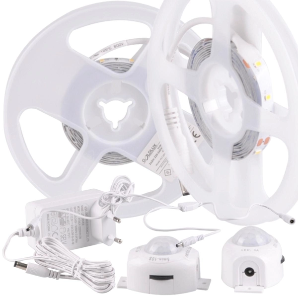 Taśma LED 316400 16,5W 4000K 2x2m z czujnikiem ruchu i zmierzchu biała