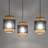 Lampa wisząca potrójna ekologiczna Boho 5659 TK Lighting naturalna czarna