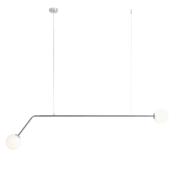 Lampa wisząca Pure 1064H4 Aldex 2-punktowe kule balls do jadalni chrom