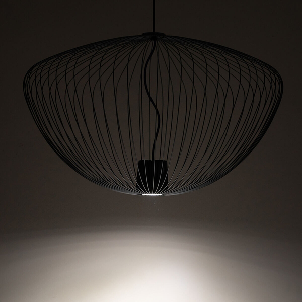 Pojedyncza lampa zwisająca Pumpkin 11252 Nowodvorski druciana jedwabisty grafit