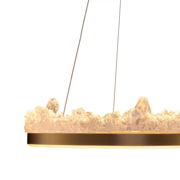 Pierścieniowa lampa wisząca Montana ST-6490P/1 LED 26W 3000K ring złoty