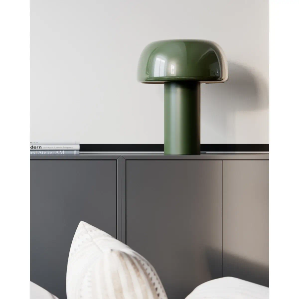 Nocna lampka stołowa Lean on me 4024530-2501 grzybek ciemnozielony