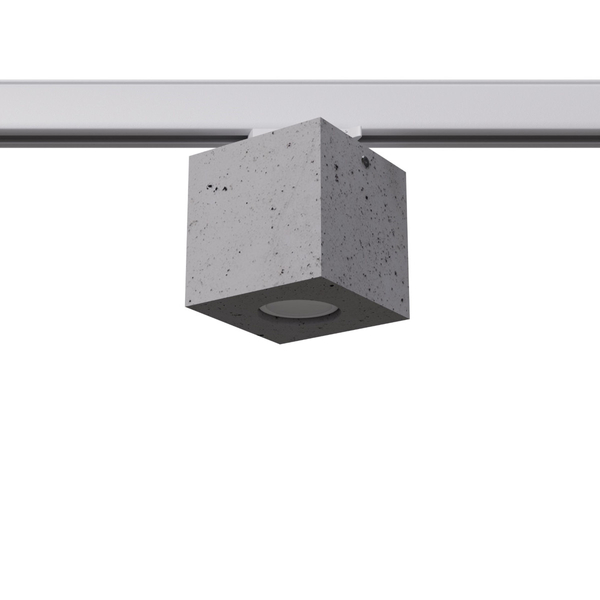 Betonowa lampa sufitowa do systemu 3-fazowego QUAD MYL.00123 szara