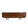 Szafka RTV PAGODA MM001501100410 brązowa beżowa drewno dekor marmuru 180cm