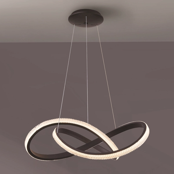 Lampa nad stół wisząca Infinity AZ5096 LED pilot czarna