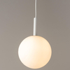 Lampa wisząca Gama biały zwis do salonu bańka nad stolik
